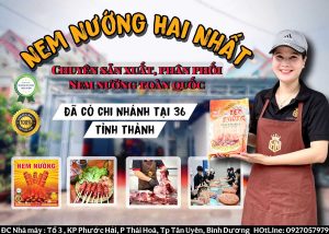 Thực Phẩm Hai Nhất lạp xưởng nướng đá aà nem nướng